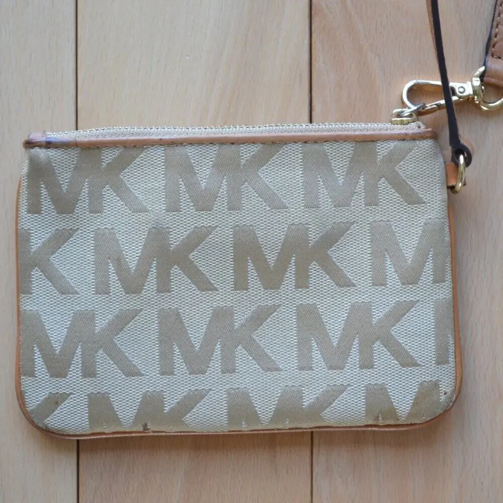 MICHAEL Michael Kors Wristlet Wallet Tan